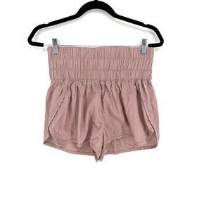 Free People FP Movement The Way Home Shorts Mauve Pink High Waist Running Medium